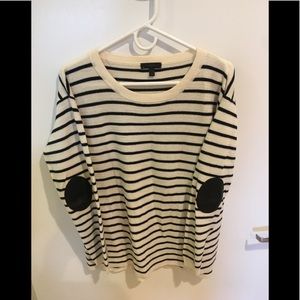 J crew women’s navy/ivory stripe sweater